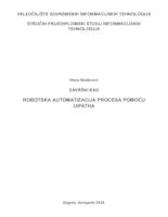 prikaz prve stranice dokumenta Robotska automatizacija procesa pomoću UiPatha