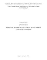 prikaz prve stranice dokumenta Korištenje BPMN notacije kod modeliranja poslovnih procesa