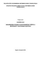 prikaz prve stranice dokumenta Sigurnosni povrat elektroničke pošte u Microsoft Exchange sustavu